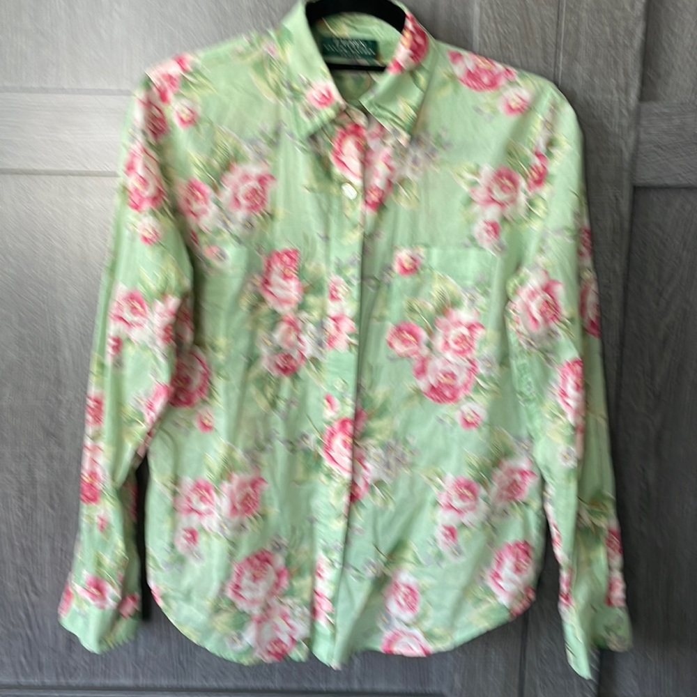 Lauren Ralph Lauren Petite Vintage Floral Button down shirt